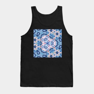 Kaleidoscope of Abstract Lines Of Soft Colors Tank Top